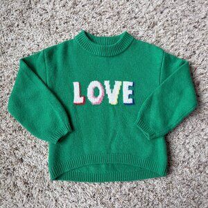 Old Navy SoSoft Long-Sleeve Graphic Sweater 4T green